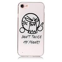 For IMD Embossed Case Back Cover Case Cartoon Word Phrase Soft TPU for iPhone 7 Plus 7 6s Plus 6 Plus 6s 6 SE 5S 5
