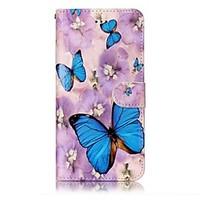 For iPhone 7 Plus 7 Butterfly Pattern Varnishing Process Embossed PU Leather Material Phone Case 6S Plus 6S 6 5S SE 5