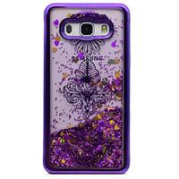 For Samsung Galaxy J5 (2016) J3 J3 (2016) Case Cover Plating Flowing Liquid Pattern Back Cover Case Flower Glitter Shine Soft TPU