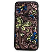 For Apple iPhone 7 7Plus 6S 6Plus 5 SE 5SCase Cover Retro Flower Pattern Openwork Relief Printing Thin PC Material Phone Case