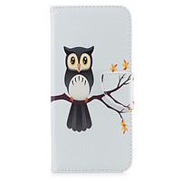 for samsung galaxy s8 s8 plus case cover owl pattern pu material card  ...