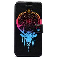 For Huawei P8 Lite (2017) P10 Case Cover Sheep Antlers Pattern HD Painted Voltage TPU Process PU Skin Phone Case