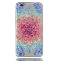 For Huawei P8 Lite (2017) P9 Lite Phone Case TPU Material Lace Flowers Pattern Relief Phone Case P8 Lite