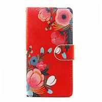 For Huawei P9 Lite P8 Lite Case Cover The Flowers Pattern PU Leather Cases for Huawei Y625