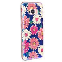 For Samsung Galaxy S8 Plus/Galaxy S8 Case Back Cover Case Flower Soft TPU Flash powder blue Case