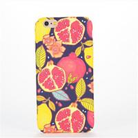 For Embossed Pattern Case Back Cover Case Fruit Hard PC for Apple iPhone 7 Plus iPhone 7 iPhone 6s Plus iPhone 6 Plus iPhone 6s iPhone 6