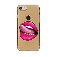 For Transparent Pattern Case Back Cover Case Cartoon Hot Sexy Lips Soft TPU for IPhone 7 7 Plus iPhone 6s 6 Plus iPhone 6s 6 iPhone 5s 5 5E 5C 4 4s