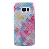 For Samsung Galaxy S8 S8 Plus Case Cove Lattice Pattern Flash Powder IMD Process TPU Material Phone Case S7 S6 Edge