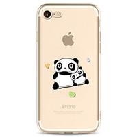 For Apple iPhone 7 7 Plus 6S 6 Plus Case Cover Panda Pattern Painted High Penetration TPU Material Soft Case Phone Case