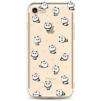 For Apple iPhone 7 7 Plus 6S 6 Plus Case Cover Panda Pattern Painted High Penetration TPU Material Soft Case Phone Case