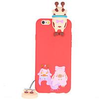 For Pattern Case Back Cover Case 3D Cartoon Soft TPU for Apple iPhone 7 Plus iPhone 7 iPhone 6s Plus iPhone 6 Plus iPhone 6s iPhone 6