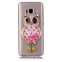 For Samsung Galaxy S8 S8 Plus Case Cover Owl Flash Powder Quicksand TPU Material DIY Phone Case S7 S7 Edge