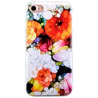 For Apple iPhone7 7 Plus 6s 6 Plus Case Cover Crystal Flowers Pattern HD Painted IMD Process Thicker TPU Material Phone Case