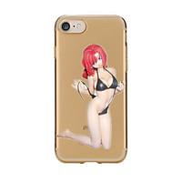 For Transparent Pattern Case Back Cover Case Cartoon Sexy Lady Soft TPU for IPhone 7 7 Plus iPhone 6s 6 Plus iPhone 6s 6 iPhone 5s 5 5E 5C 4 4s