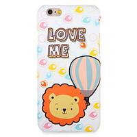 For Apple iPhone 7 7Plus Case Cover Pattern Back Cover Case Lion Animal Cartoon Word / Phrase Hard PC 6s Plus 6 Plus 6s 6 5s 5