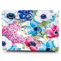 For MacBook Pro 13 15 Case Cover Polycarbonate Material Flower