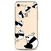 For Apple iPhone 7 7 Plus 6S 6 Plus Case Cover Panda Pattern Painted High Penetration TPU Material Soft Case Phone Case