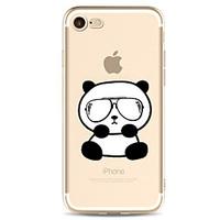 For Apple iPhone 7 7 Plus 6S 6 Plus Case Cover Panda Pattern Painted High Penetration TPU Material Soft Case Phone Case