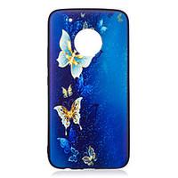 For Moto G5 Plus G5 Case Cover Butterfly Pattern Painted Embossed Feel TPU Soft Case Phone Case