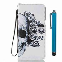 For Samsung Galaxy S8 Plus S8 Card Holder Wallet with Stand Flip Pattern Case Full Body Case Skull Hard PU Leather