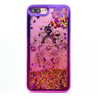 For iPhone 7 Plus 7 TPU Material Plating Laser Carving Quicksand Phone Case 6s Plus 6 Plus 6S 6 SE 5s 5