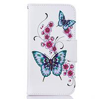 For Samsung Galaxy J3 J3 (2016) Case Cover Butterfly Pattern PU Material Card Stent Wallet Phone Case Galaxy J7 (2017) J5 (2017) J3 (2017)