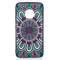 For Moto G5 Plus G5 Case Cover National Wind Disk Pattern Painted Embossed Feel TPU Soft Case Phone Case