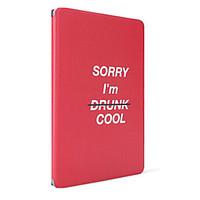 For Apple iPad (2017) Air 2 Case Cover with Stand Flip Pattern Full Body Case Word / Phrase Hard PU Leather Air Mini 4/3 2 1 ipad2 3 4