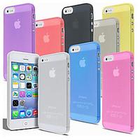 For iPhone 5 Case Transparent Case Back Cover Case Solid Color Hard PC iPhone SE/5s/5