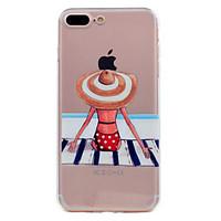 For iPhone 7 Plus 7 Phone Case Beach Sexy Girl Pattern Soft TPU Material Phone Case 6S Plus 6S 6 SE 5S 5