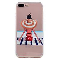 for iphone 7 plus 7 phone case beach sexy girl pattern soft tpu materi ...