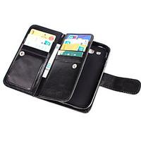 For Samsung Galaxy Case Card Holder / Wallet / Flip Case Full Body Case Solid Color PU Leather Samsung Grand Prime / Core Prime