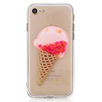 For DIY Flowing Liquid Transparent Case Back Cover Case Food Glitter Shine Soft TPU for iPhone 7 Plus 7 6s Plus 6