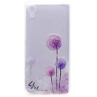 For Sony Case / Xperia X Transparent / Pattern Case Back Cover Case Dandelion Soft TPU Sony Sony Xperia X