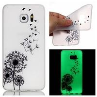 For Samsung Galaxy Case Glow in the Dark Case Back Cover Case Dandelion TPU Samsung S6 edge plus / S6 edge / S6 / S5 / S4 Mini / S3