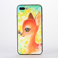 for apple iphone 7 plus case back cover case soft silicone deer patter ...