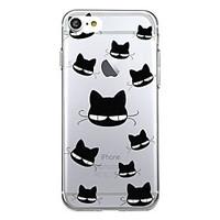 For iPhone 7 Plus 7 Case Cover Pattern Back Cover Case Tile Cat Cartoon Soft TPU for iPhone 6s Plus 6 Plus 6s 5s SE 5