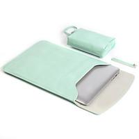 For MacBook Pro Air 11 13 Inch Sleeves PU Leather Simple Portable Notebook Bag Solid Color Laptop Sleeves 13