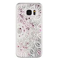 For Samsung Galaxy S8 Plus S8 Phone Case Mandala Pattern Flowing Quicksand Liquid Glitter Plastic PC Materia S7 edge S7