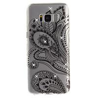 For Samsung Galaxy S8 S8 Plus S7 S7 edge Case Cover Half Flower Pattern HD Painted Drill TPU Material IMD Process High Penetration Phone Case
