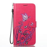 For Huawei P8 Lite (2017) P10 Lite Case Cover Butterfly Flowers Pattern PU Material Card Stent Wallet Phone Case Honor 8 P8 Lite P9 Lite