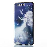 for huawei mate8 mate9 pro case cover little girl pattern relief tpu m ...