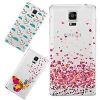 For Samsung Galaxy Note Pattern Case Back Cover Case Cartoon TPU Samsung Note 4