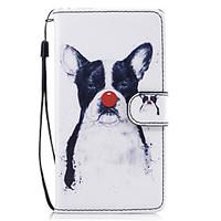 For Huawei P8 Lite (2017) P9 Lite Case Cover Dog Pattern Painted Card Stent PU Material Phone Case Mate 9 Honor 5C Honor 8 Honor 7