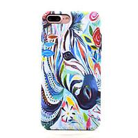 For iPhone 7 7 Plus Smooth Feel Glow in the Dark Zebra Pattern Case Back Cover Case Animal Hard PC for iPhone 6s 6 Plus SE 5S 5