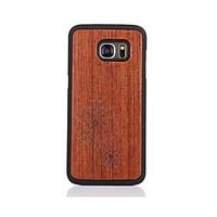 For Samsung Galaxy S7 S7edge Case Cover Dandelion Pattern Case Back Cover Case Hard Wooden and PC Material Combination