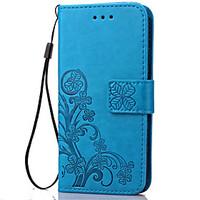 For Samsung Galaxy Note Card Holder / Wallet / with Stand / Flip / Embossed Case Full Body Case Flower Soft PU Leather SamsungNote 5 /