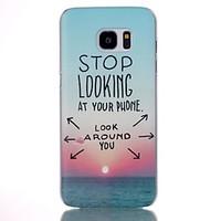 for samsung galaxy s7 edge pattern case back cover case scenery pc sam ...