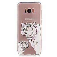For Samsung Galaxy S8 Plus S8 IMD Transparent Case Back Cover Case Tiger Soft TPU for S7 edge S7 S6 edge S6 S5