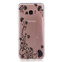 For Samsung Galaxy S8 Plus S8 IMD Transparent Case Back Cover Case Rattan Flower Soft TPU for S7 edge S7 S6 edge S6 S5